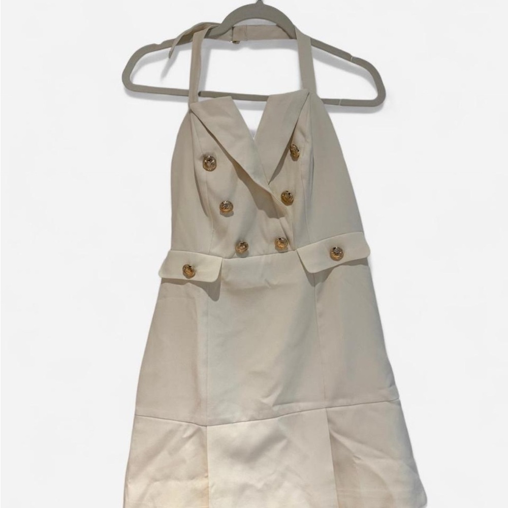 Walter Baker Cream Sheath Cocktail Dress
